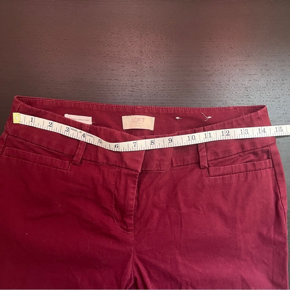 LOFT Original Ankle Slim Pants Business Casual Work Office Chinos Trousers 2P - Picture 6 of 6